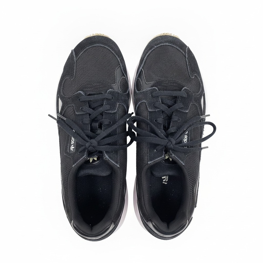 Adidas Falcon Core Black White Sneakers | Womens 10